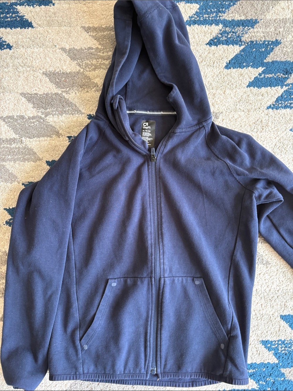 GAP Navy Blue Kids Full-Zip Hoodie